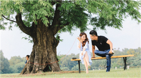 Bình Minh trong một cảnh quay “Gái già lắm chiêu”.