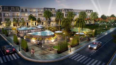 Phối cảnh khu quảng trường dự án Vinhomes Dragon Bay Phối cảnh khu quảng trường dự án Vinhomes Dragon Bay