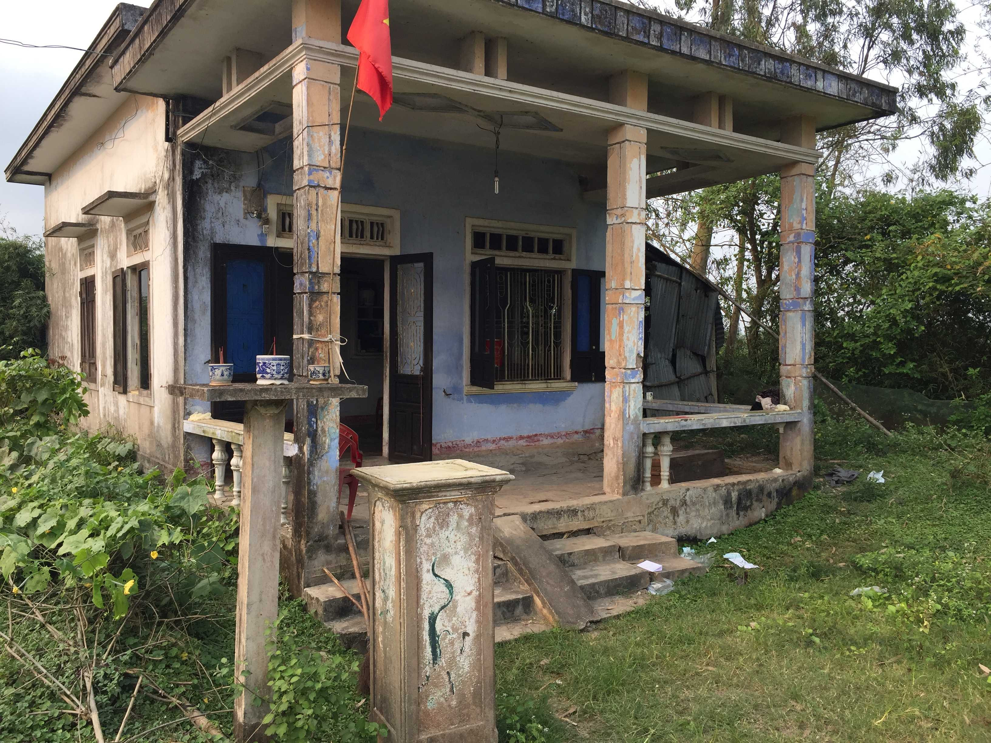 Ngôi nhà xảy ra vụ việc.