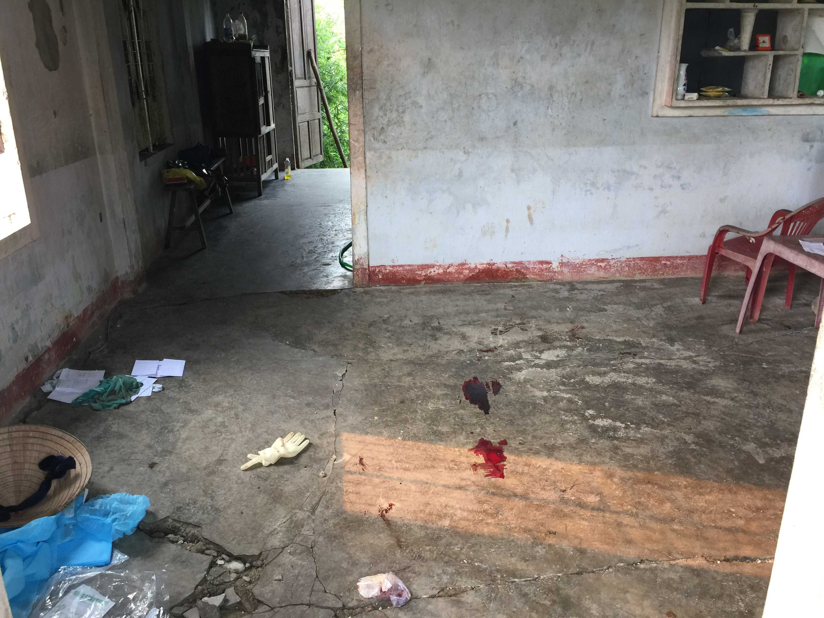 Hiện trường vụ án mạng.