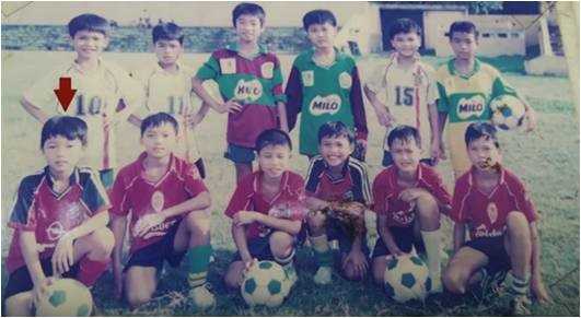 Hình ảnh Xuân Trường trong lò đào tạo HAGL Arsenal JMG