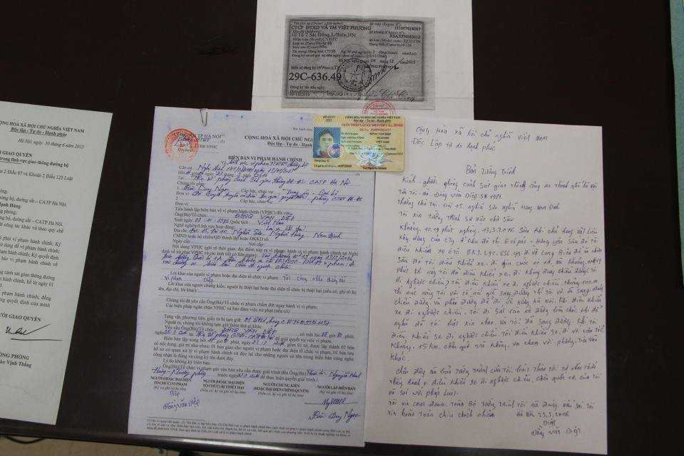 Ngoài 1 triệu đồng nộp phạt, tài xế Diệp bị tước giấy phép lái xe 1 tháng.