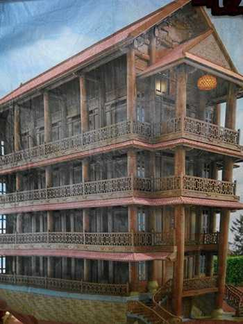 Phối cảnh ngôi nhà gỗ sau khi hoàn thành.