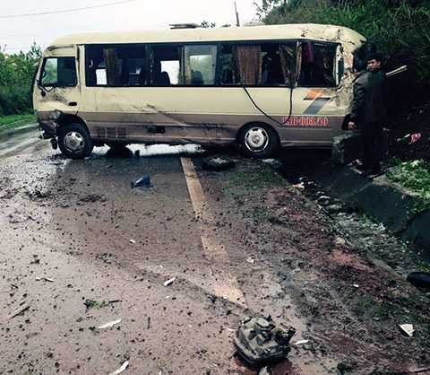 Hiện trường vụ TNGT sáng ngày 24/3 - Ảnh FB