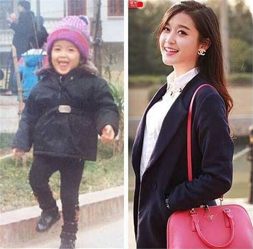 Á hậu Huyền My hào hứng chia sẻ bức ảnh lúc 1 tuổi và thuở 17. Điểm chung dễ nhận ra là nụ cười rạng rỡ, tỏa nắng của Huyền My không thay đổi theo thời gian.