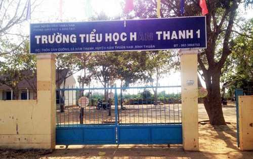 Trường tiểu học nơi xảy ra vụ việc. Ảnh: Tư Huynh