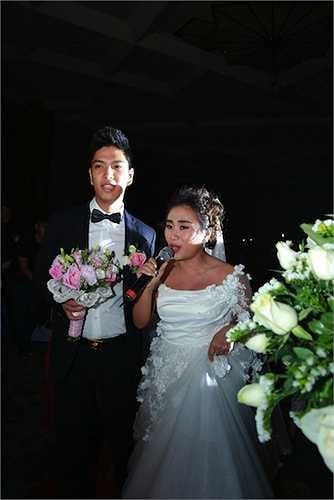 Nhật Thu và Lê Thành quen nhau khá lâu. Cô dâu tâm sự, luôn muốn lấy chồng giống bố, mạnh mã, hiền lành và tình cảm. Hiện chồng Nhật Thu đang hoạt động kinh doanh trong lĩnh vực giải trí và xuất nhập khẩu. Thời gian làm đám cưới cũng là lúc Nhật Thu đón nhận tin vui có bầu.