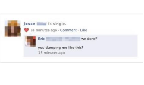 Nhiều người dùng đã đá người yêu của mình bằng cách chuyển trạng thái quan hệ từ đang hẹn hò sang độc thân.
