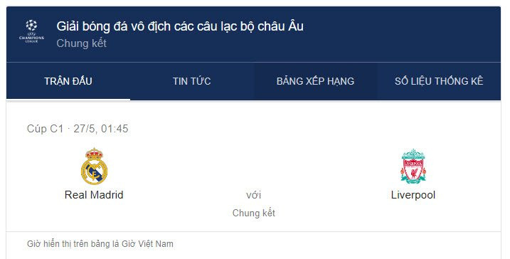 lich thi dau chung ket cup c1 8