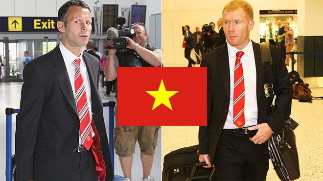 Pau Scholes va Ryan Giggs den Ha Noi Viet Nam(1)