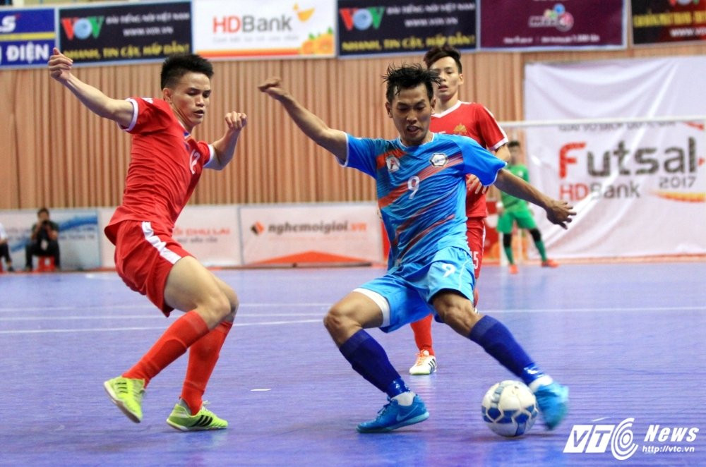 Hinh anh Vong 5 Giai Futsal VDQG 2017: Hai Phuong Nam PN pha hoi nong vao Thai Son Nam