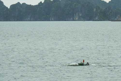 Tàu ngầm Hoàng Sa chạy thử nghiệm thành công. Ảnh: Giang Chinh.