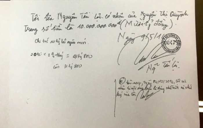 de nghi xu ly hinh su nhan vien tai chinh tap doan thien thanh