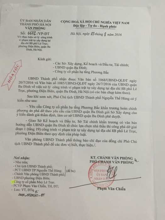 vu nha 8b le truc can su minh bach va trach nhiem