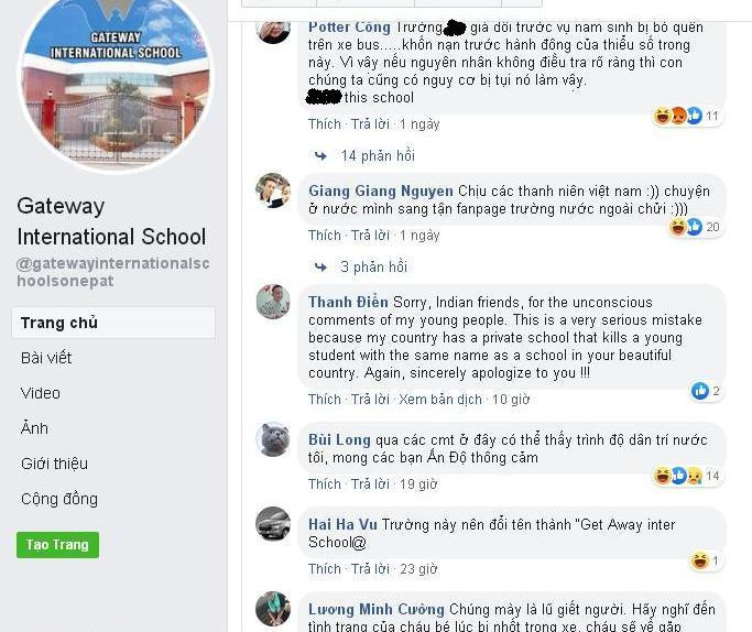 Trường Gateway Ấn Độ bỗng dưng 'mang vạ' vì dân mạng Việt chỉ trích