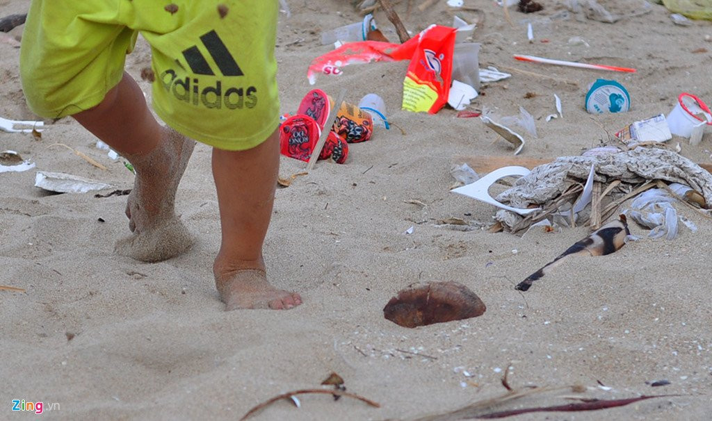 Bo bien dep tro thanh bai chua hang tan rac thai hinh anh 11