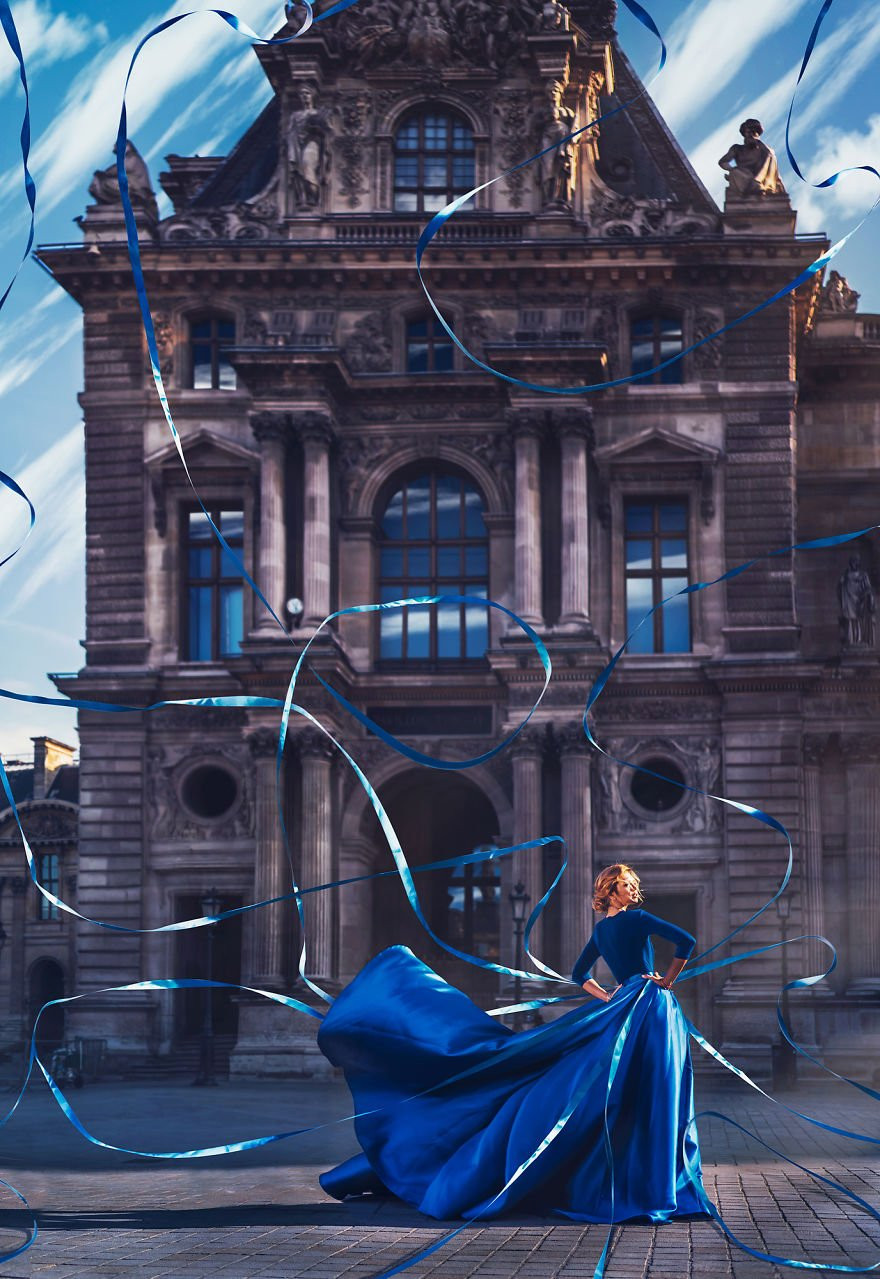 Sững sờ trước bộ ảnh quá đỗi long lanh chụp các cô gái trong những bộ váy lộng lẫy giữa đất trời