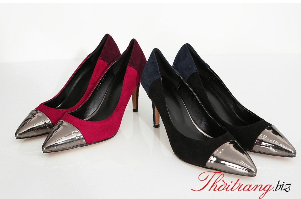 Xu hướng thời trang cuối năm 2017: Giày 2 màu lên ngôi