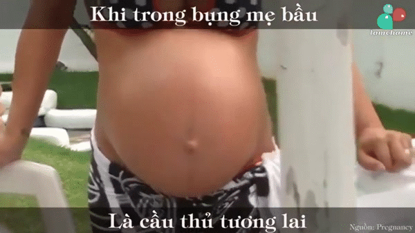 Khi em bé trong bụng là cầu thủ tương lai - ảnh 3