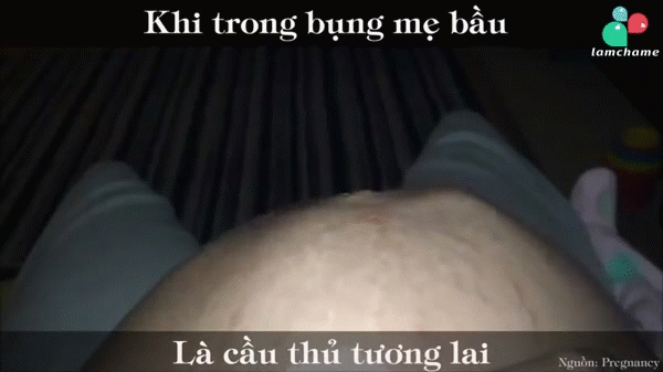 Khi em bé trong bụng là cầu thủ tương lai - ảnh 2