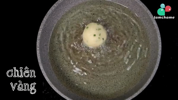 khoai tây trứng muối bọc tôm - ảnh 7