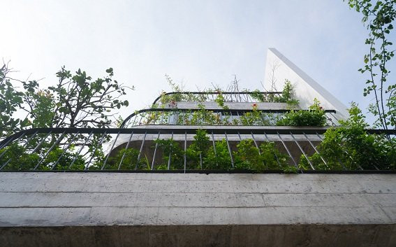 Ngất ngây với ngôi nhà mỗi tầng được thiết kế như một khu vườn xanh mướt