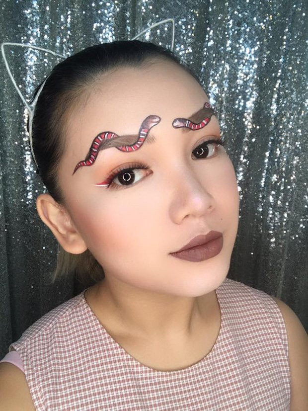 'Chết khiếp' ngắm những bộ chân mày thể hiện sự sáng tạo của chị em