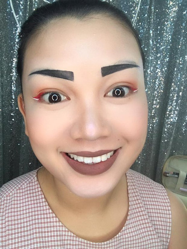 'Chết khiếp' ngắm những bộ chân mày thể hiện sự sáng tạo của chị em