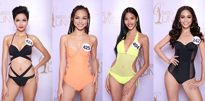 Đặt lên bàn cân nhan sắc của các thí sinh lạ và quen tại hoa hậu Hoàn Vũ 2017