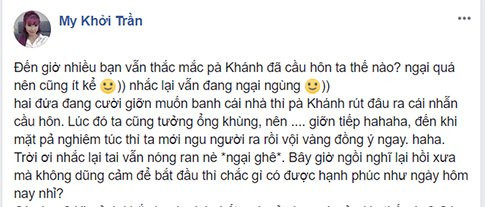 Khởi My ngại ngùng tiết lộ màn cầu hôn 'siêu lầy' của Kelvin Khánh
