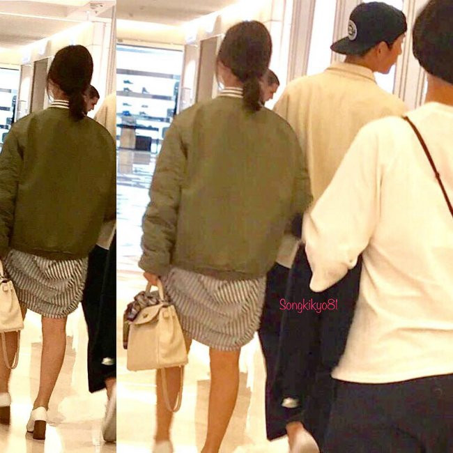 Song Joong Ki và Song Hye Kyo để mặt mộc, thân thiện chụp ảnh tại Paris