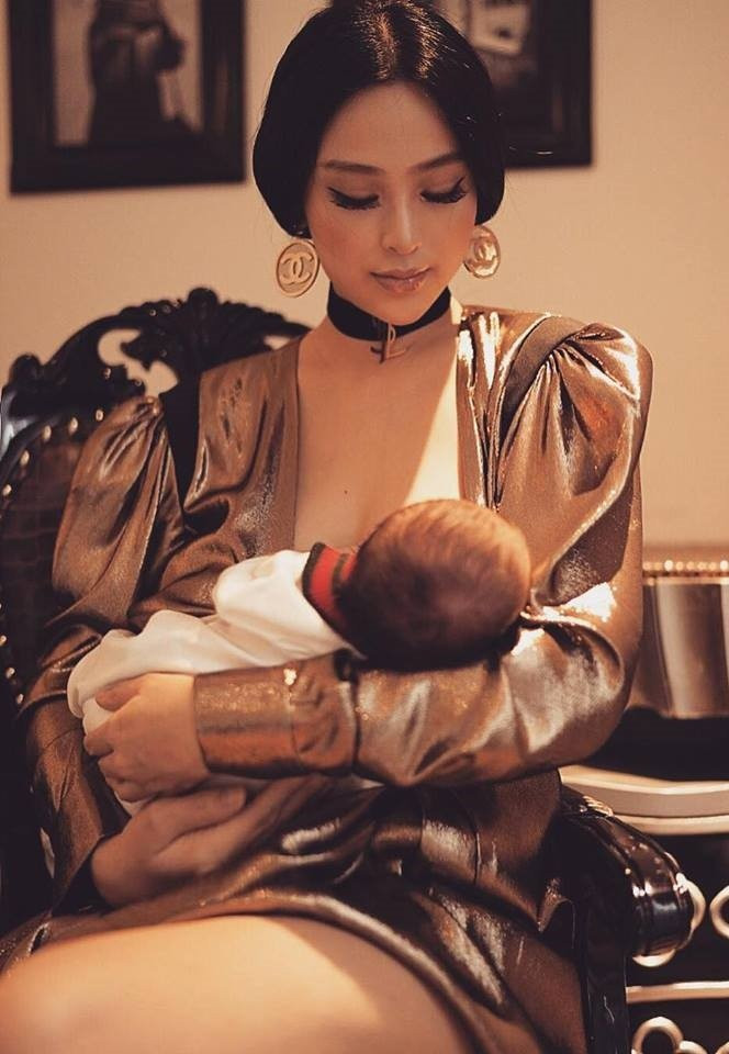 Loạt ảnh chứng minh Huyền Baby xứng danh mẹ bỉm sữa hot nhất mạng xã hội