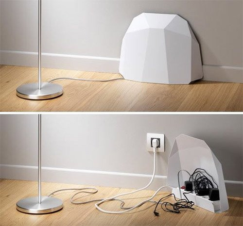 Những cách giúp bạn giấu sạch đám dây điện loằng ngoằng trong nhà