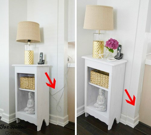 Những cách giúp bạn giấu sạch đám dây điện loằng ngoằng trong nhà