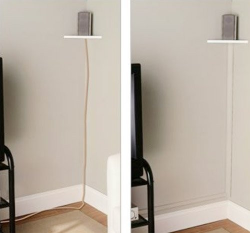 Những cách giúp bạn giấu sạch đám dây điện loằng ngoằng trong nhà