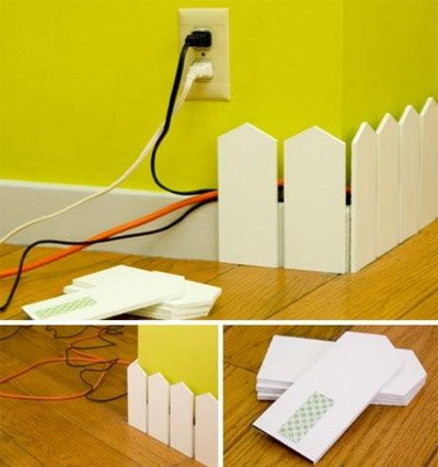 Những cách giúp bạn giấu sạch đám dây điện loằng ngoằng trong nhà