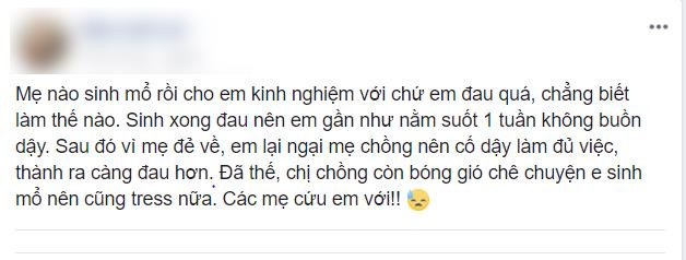 Những kinh nghiệm xương máu của mẹ Việt giúp việc sinh mổ không còn quá đau đớn