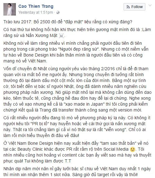 Thực hư phương pháp nắn xương thẩm mỹ để khuôn mặt thon gọn hơn đang được các sao ưa chuộng
