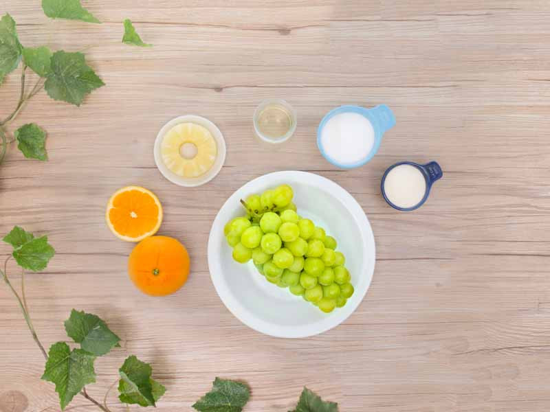 Bật mí cách làm thạch nho cam dứa cho bé nhìn thôi đã thèm