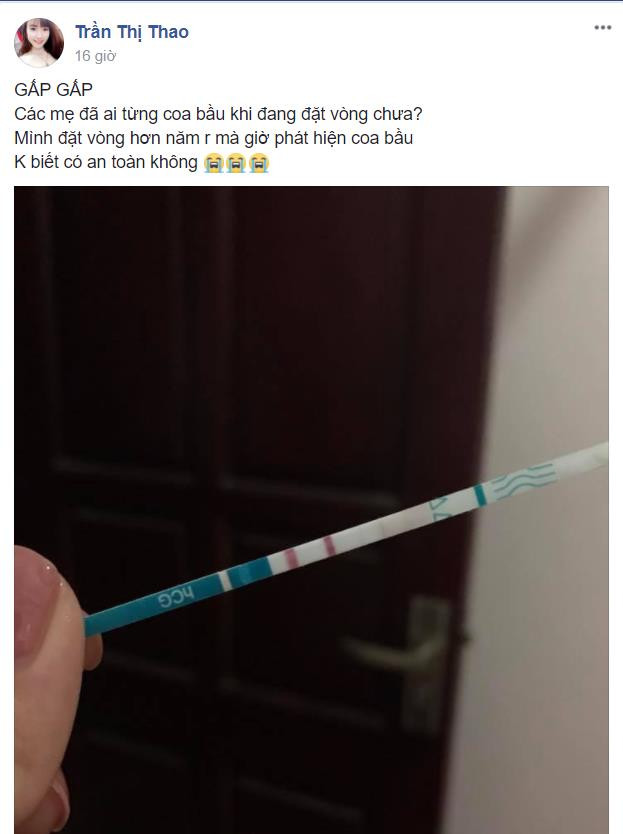 Đặt vòng 1 năm, mẹ 9X bàng hoàng vì vẫn... có thai