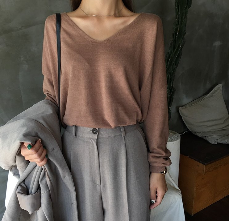 Xu hướng thời trang mùa thu: Áo dệt kim lên ngôi