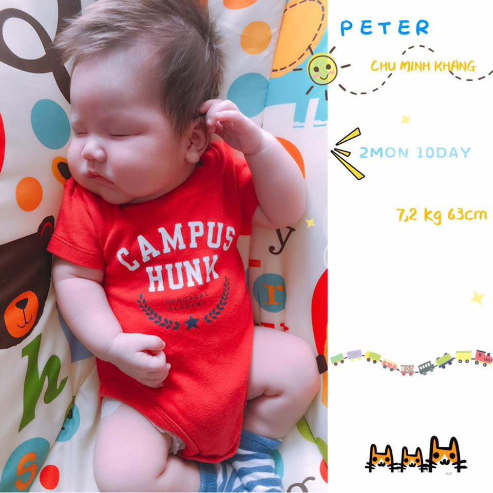 Tâm Tít khoe ảnh quý tử thứ hai đẹp trai như Tây khiến dân mạng xuýt xoa