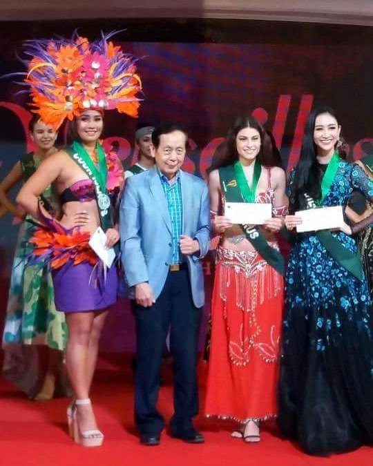 Đoạt huy chương vàng tại Hoa hậu Trái đất 2017, Hà Thu được dự đoán lọt top 10 chung cuộc