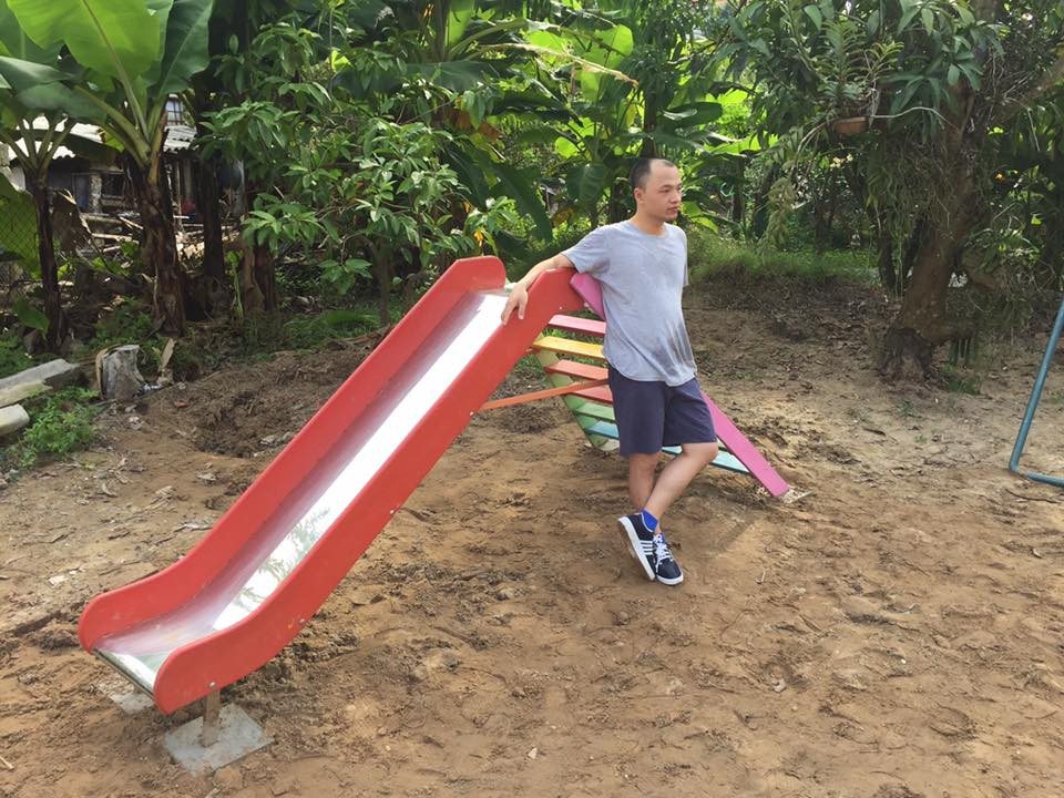 Để con quên Ipad, mẹ Việt xây riêng cho con một sân chơi vận động tại nhà