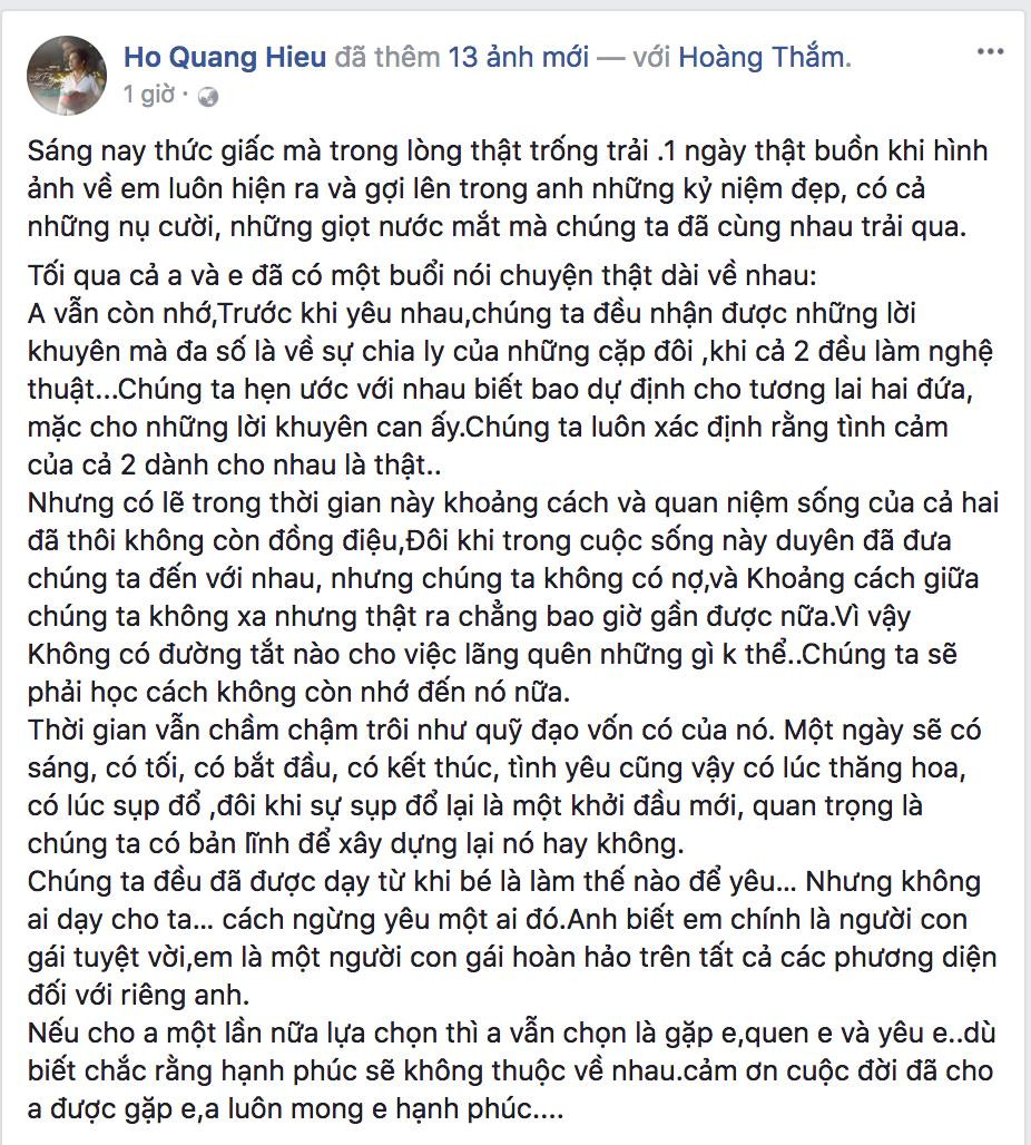 Bảo Anh và Hồ Quang Hiếu bất ngờ 'đường ai nấy đi' sau 2 năm hẹn hò
