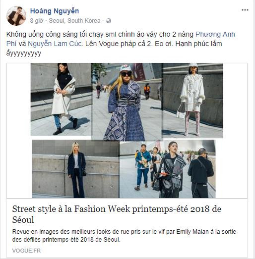 Phí Phương Anh được tạp chí Vogue Mỹ và Pháp vinh danh trong hạng mục street style đẹp nhất