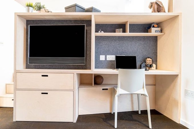 Ngỡ ngàng trước căn hộ 35m2 đảm bảo không gian sống sang chảnh cho 4 người