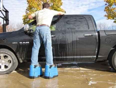 Funny lookin', still genius though! lol! A boot solution for short people. | 26 Products You Can't Believe Don't Exist Yet