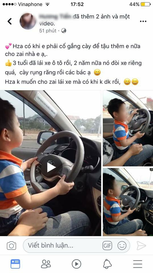 me khoe clip con lai oto
