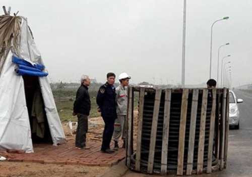 Hiện trường vụ cướp táo tợn.